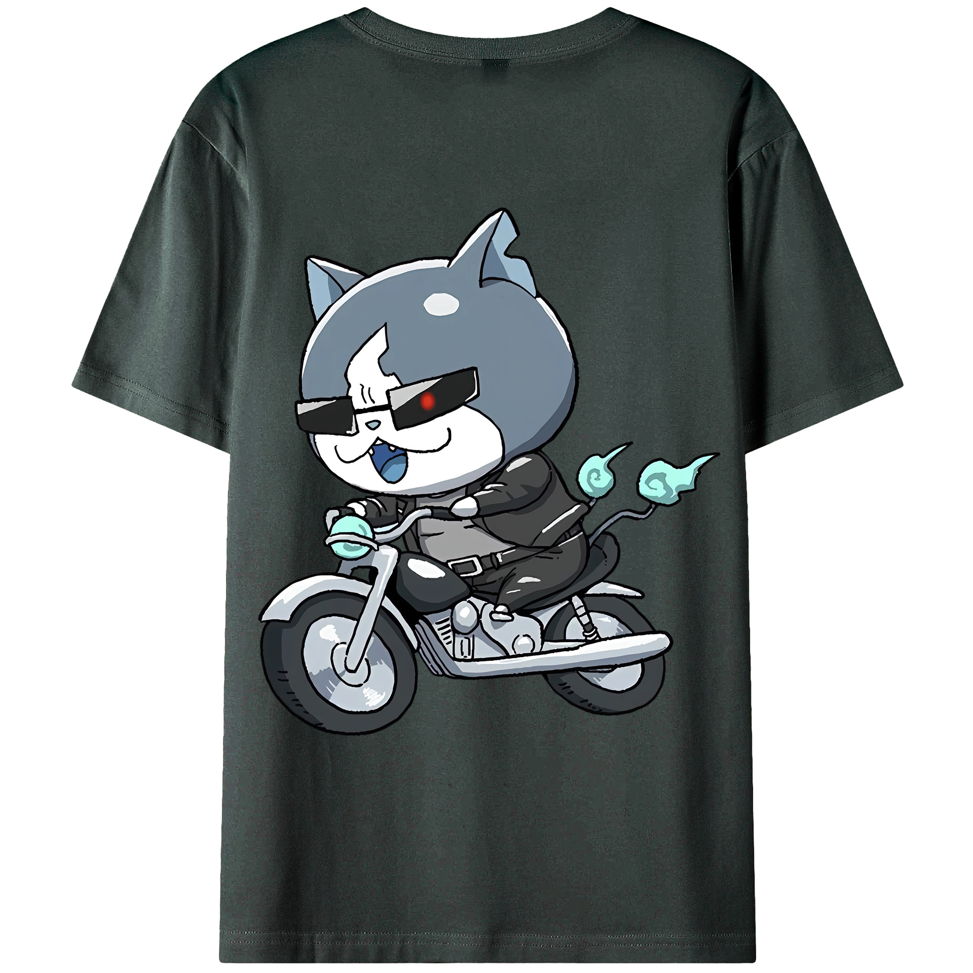（画像用） 妖怪ウォッチ Yo-kai Watch 綿100％ メンズ半袖Tシャツ（バックプリント） 通気性